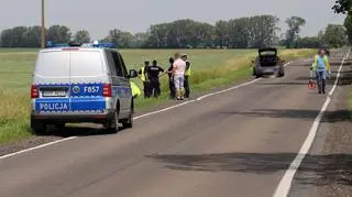 Potrącenie rowerzysty