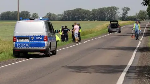 "Potrącił rowerzystę, nie wiedział, co ma zrobić. Wsiadł do samochodu i odjechał"