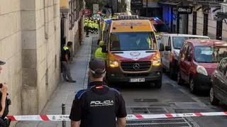 W centrum Madrytu runął budynek. Służby na miejscu zdarzenia