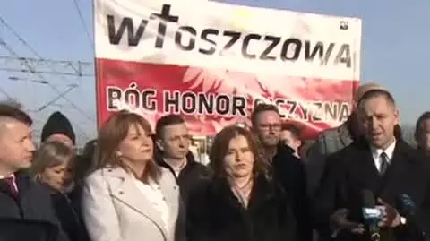 Karol Nawrocki we Włoszczowej