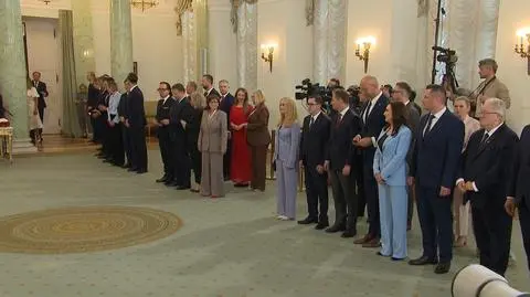Uroczystość zaprzysiężenia nowych ministrów w Pałacu Prezydenckim