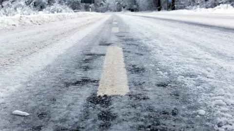 Opady marznące, gołoledź, ślisko