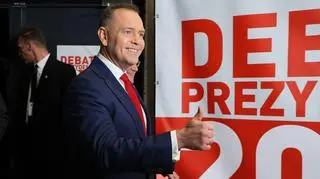 Karol Nawrocki w trakcie kampanii wyborczej 