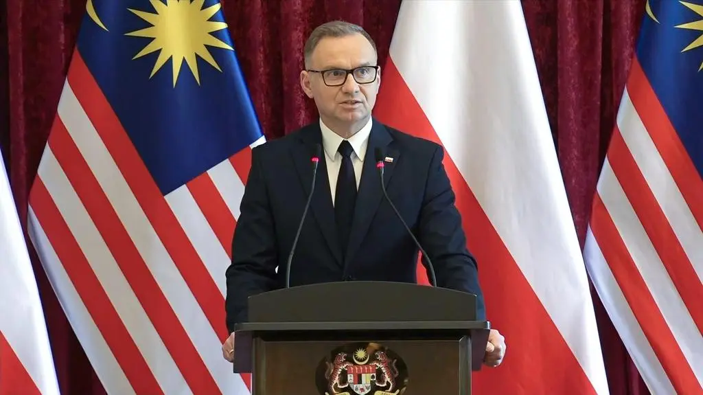 Andrzej Duda na konferencji w Malezji
