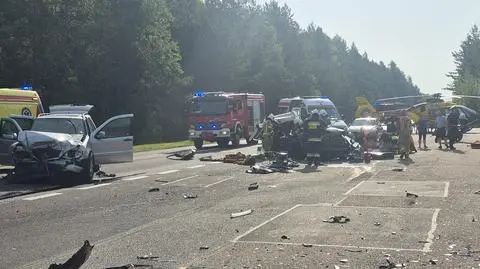 Wypadek na drodze krajowej nr 25