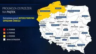 Prognoza zagrożeń IMGW na piątek