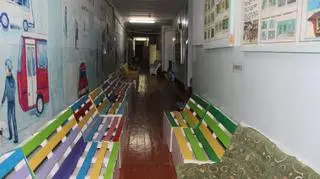 Schron w jednej ze szkół w obwodzie chmielnickim 