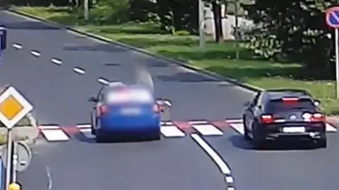 Potrącenie rowerzysty