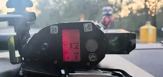 Motocyklista jechał za szybko 