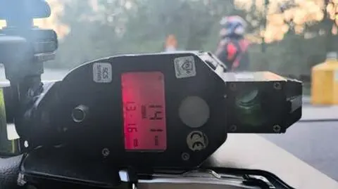 Motocyklista przekroczył prędkość o 70 kilometrów na godzinę