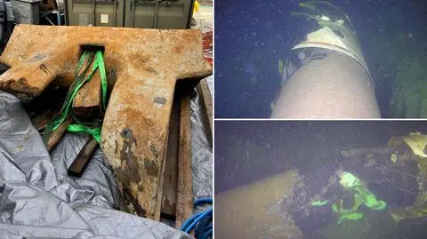 Ogromna kotwica wyłowiona z miejsca awarii gazociągu