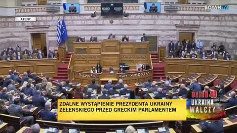 zelenski o mariupolu w greckim parlamencie