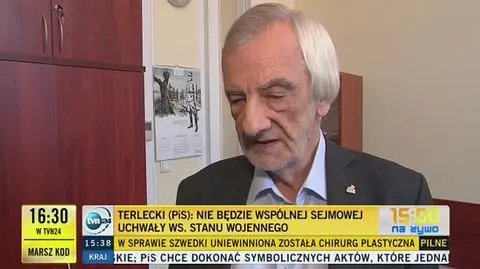 Bez wspólnej uchwały ws. stanu wojennego. "Takie mamy czasy"