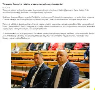 Minister Czarnek był gościem Konferencji Diakonii Ruchu Światło-Życie Archidiecezji Lubelskiej