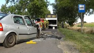 Wjechała w tył autobusu 
