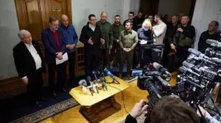 Mateusz Morawiecki, Jarosław Kaczyński, Petr Fiala and Janez Jansa visited Kiev. They met with Ukraine's president and prime minister