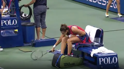 Sabalenka wybuchła po przegranym gemie. Złość wyładowała na rakiecie
