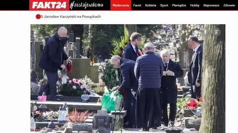 Jarosław Kaczyński przyjechał na Powązki mimo zakazu
