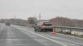 Gołoledź na autostradzie A2