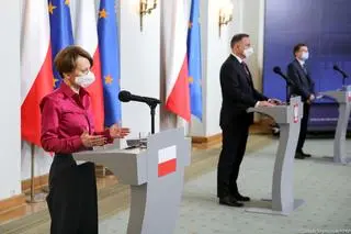 Jadwiga Emilewicz, Andrzej Duda, Cezariusz Lesisz