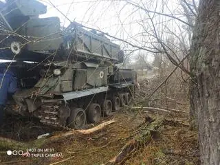 Pozostawiony rosyjski system Buk 