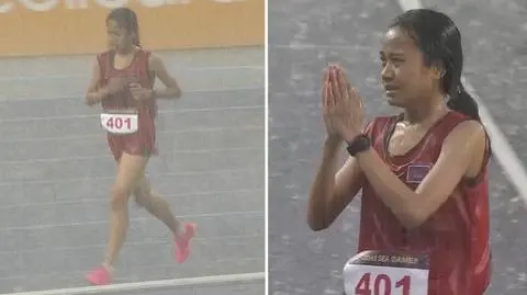 Nie przerwała biegu mimo armagedonu, jej historia poruszyła cały świat