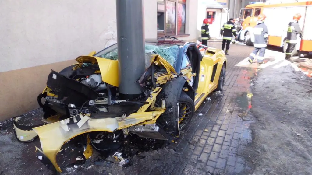 Skasowane auto w Sopocie