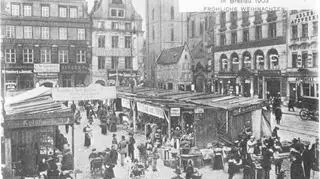 Kupieckie kramy na wrocławskim rynku