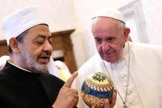 Papież Franciszek i wielki imam Al-Azhar 