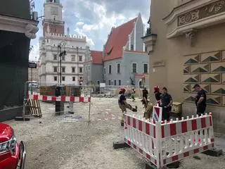Akcja służb na Starym Rynku w Poznaniu