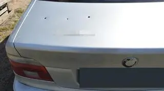 W innym aucie zrobił dziury w karoserii