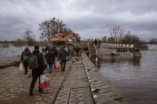 Wieś Demidów w obwodzie kijowskim została celowo zalana 25 lutego 