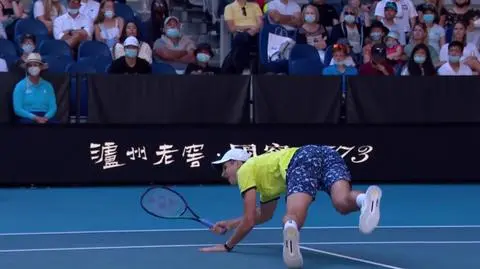 Niesamowite zagranie Hurkacza. "Przypomniały się czasy Beckera"