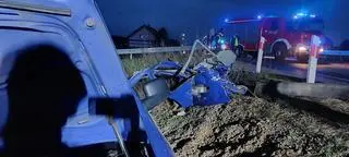 W aucie był tylko kierujący, który trafił do szpitala