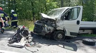 W wypadku zginął kierowca samochodu osobowego