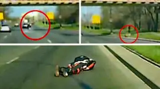 Pusta droga, motocyklista i zderzenie z jeleniem. Nietypowy wypadek we Wrocławiu
