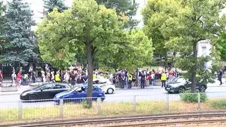 Protest w Warszawie w geście solidarności z panią Joanną