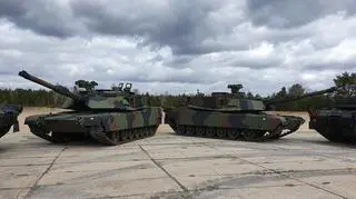 Abrams tanks in Poland