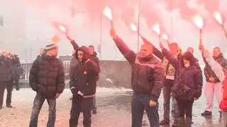 Na miejscu byli kibice Lechii 