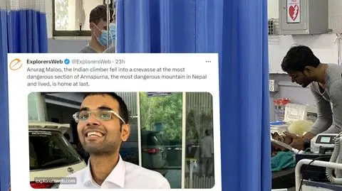 Ocalony himalaista wdzięczny Polakom