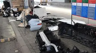 Na granicy w Korczowej Straż Graniczna przechwyciła kolejne części ze skradzionych luksusowych aut