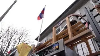 Protest pod konsulatem Rosji w Gdańsku