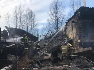Warsztat doszczętnie spłonął 