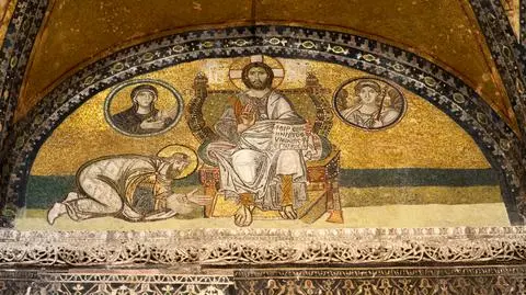 Jedna z mozaik w Hagii Sophii
