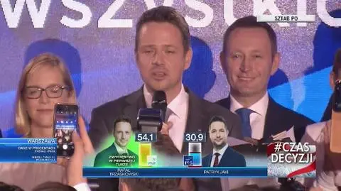 Trzaskowski: chciałem podziękować wszystkim warszawiakom