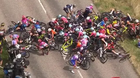 Wielka kraksa w kobiecym Tour de France. Polka odczuła jej efekty
