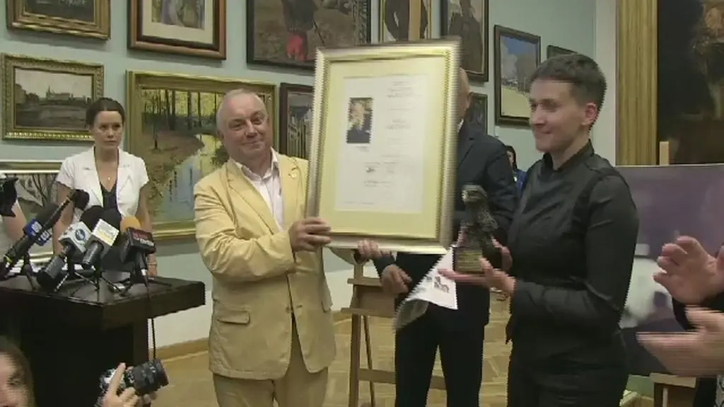 Nadija Sawczenko odznaczona nagrodą Orła Jana Karskiego