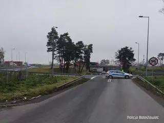 Miejsce znalezienia potrąconego mężczyzny