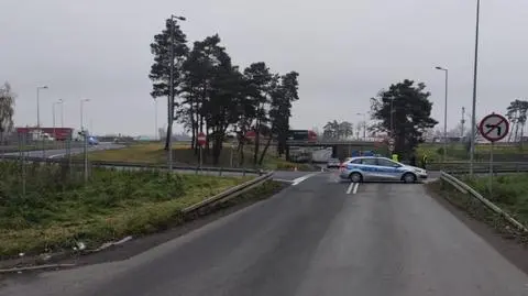 Miejsce znalezienia potrąconego mężczyzny