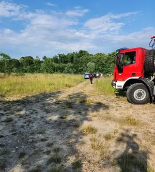 Poszukiwania wędkarza w Łukanowicach na rzece Dunajec